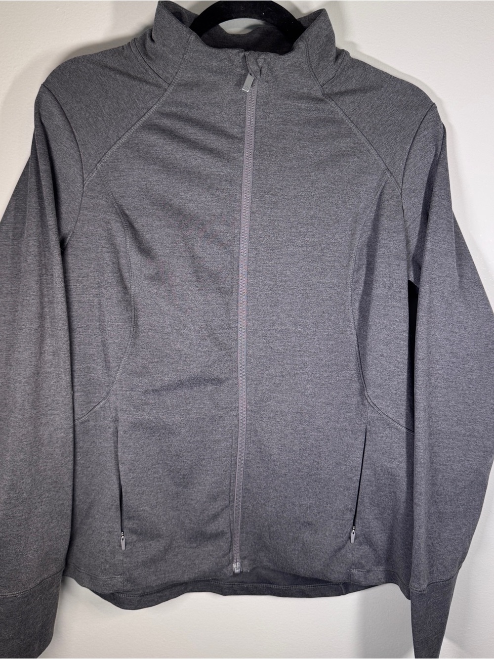 all in motion Women's Gray Lightweight Full-Zip Jacket